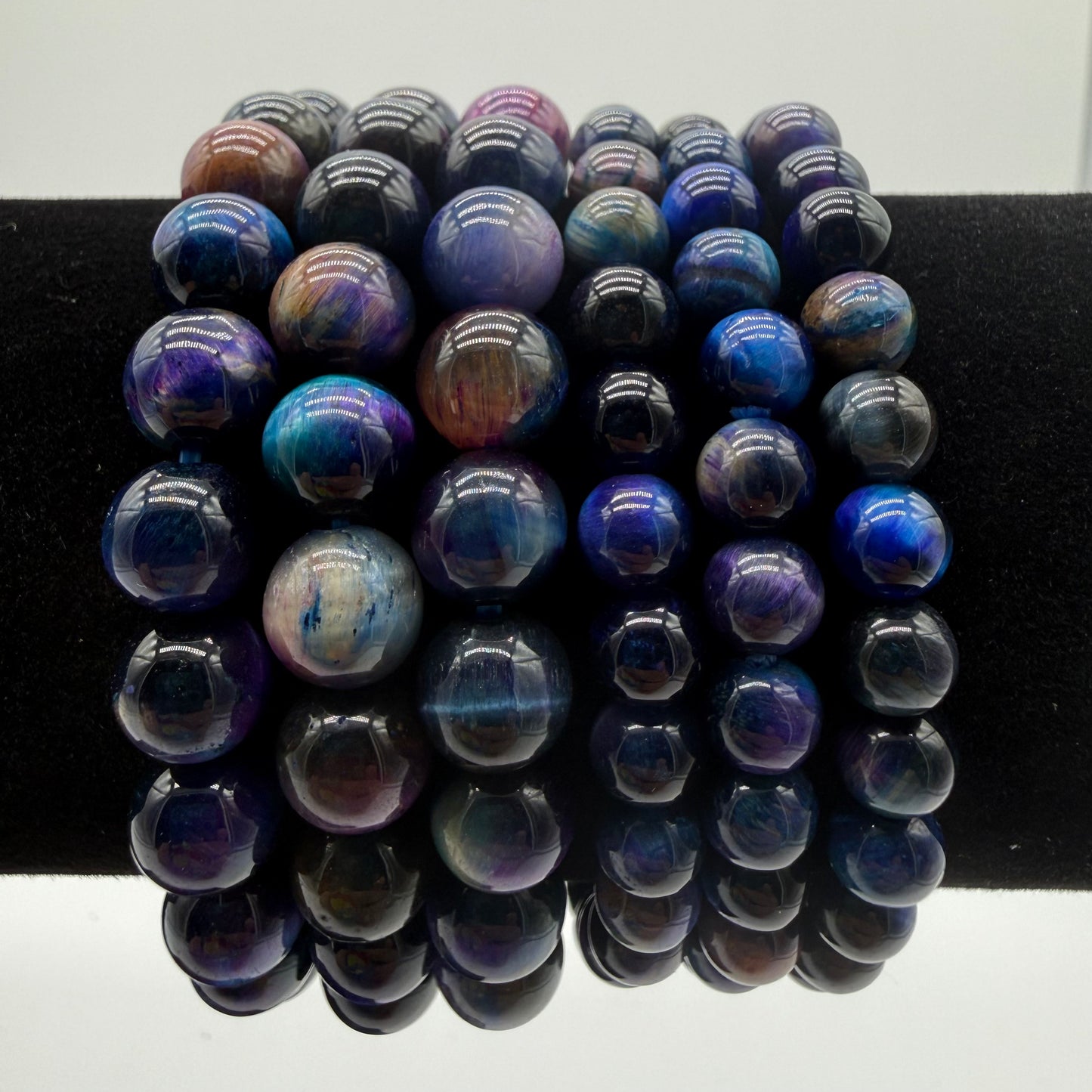 Purple/Blue Tigers Eye Crystal Bracelet