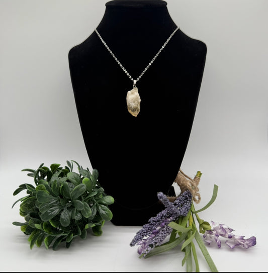 Raw Citrine Pendant w/neckless