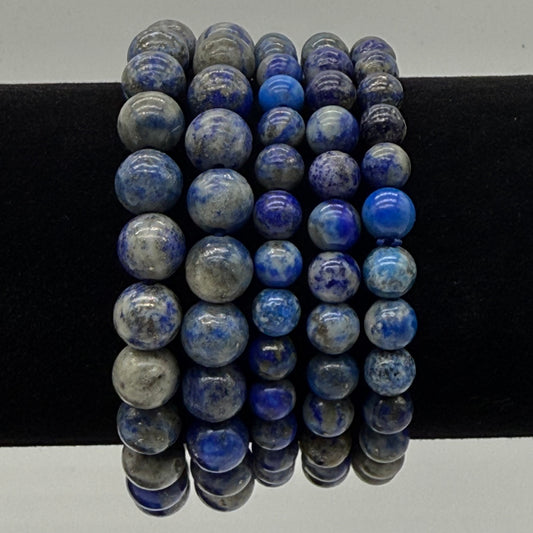 Lapis Lazuli / Pyrite Crystal Bracelet