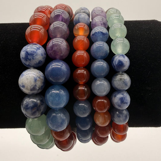 Mixed Chakra Crystal Bracelet